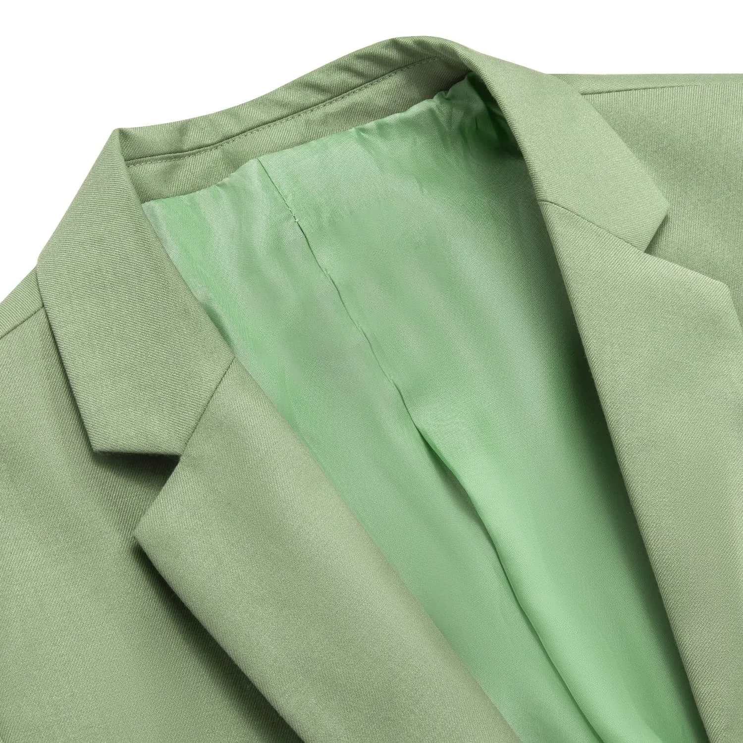 Ties2you Men's Suit Sage Green Notched Collar Silk Suit Jacket Blazer