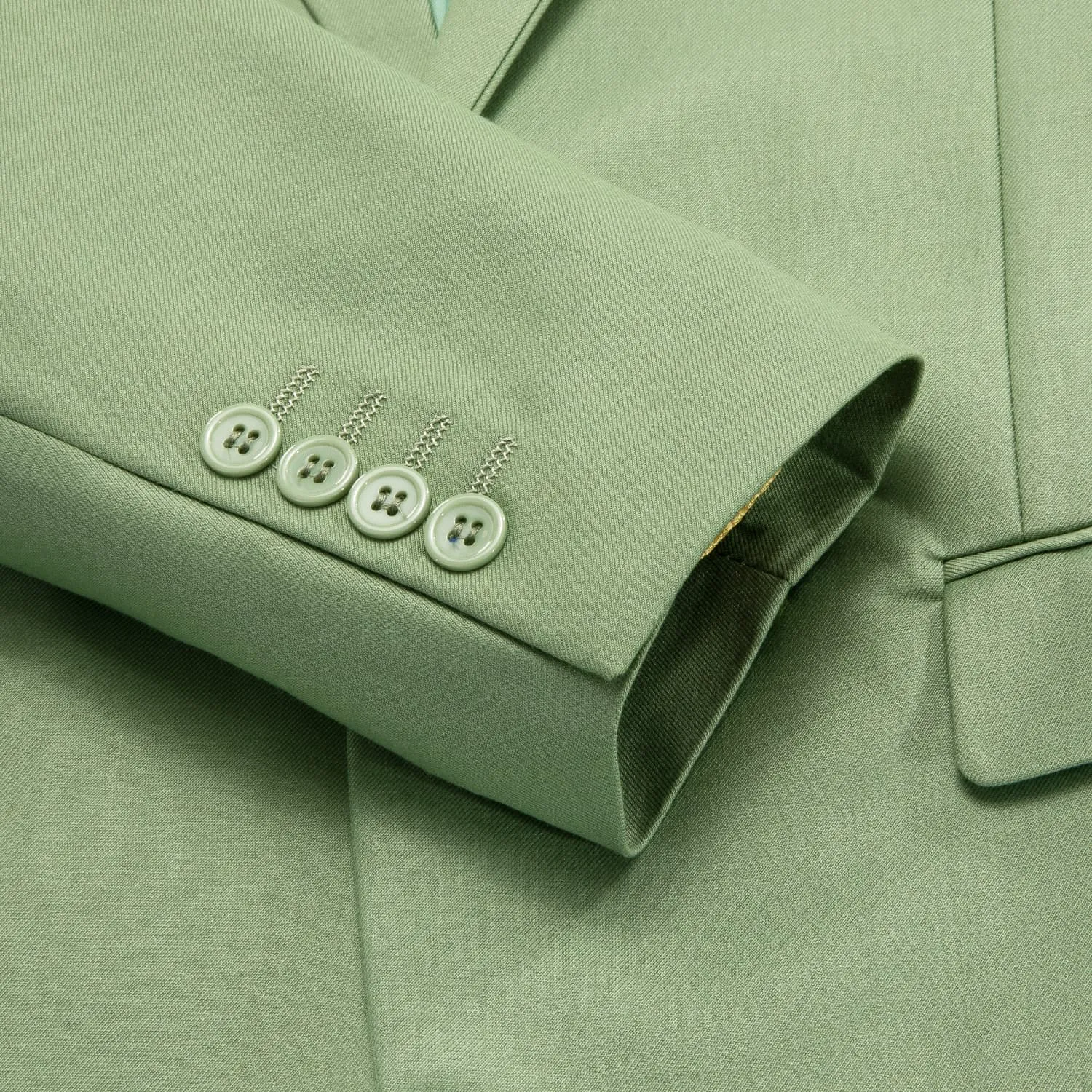 Ties2you Men's Suit Sage Green Notched Collar Silk Suit Jacket Blazer