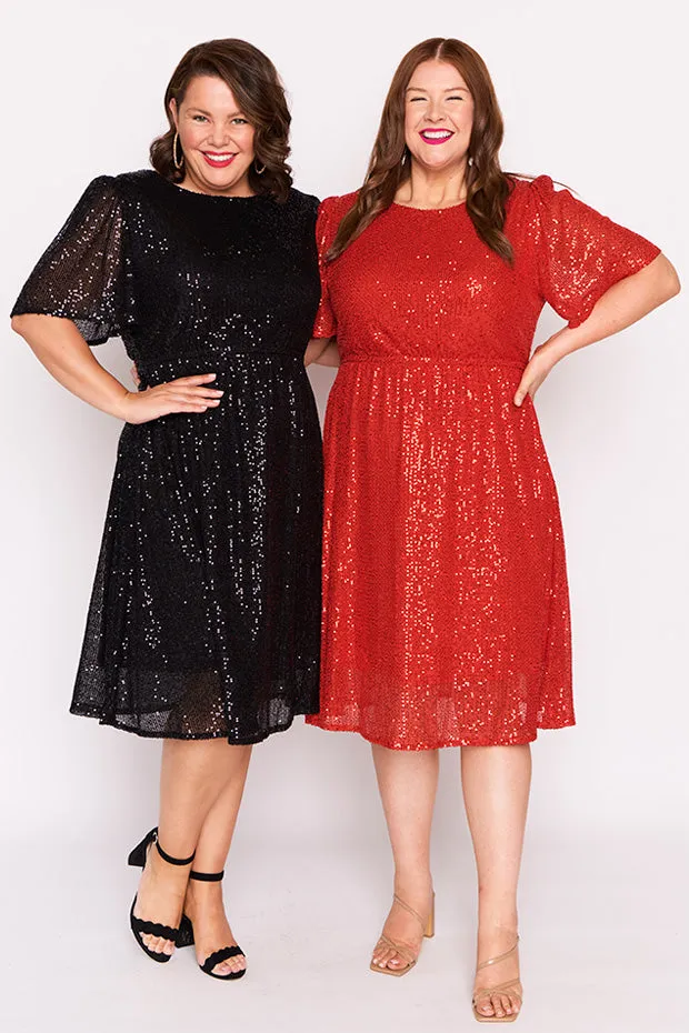 Tinsley Red Sequins Dress