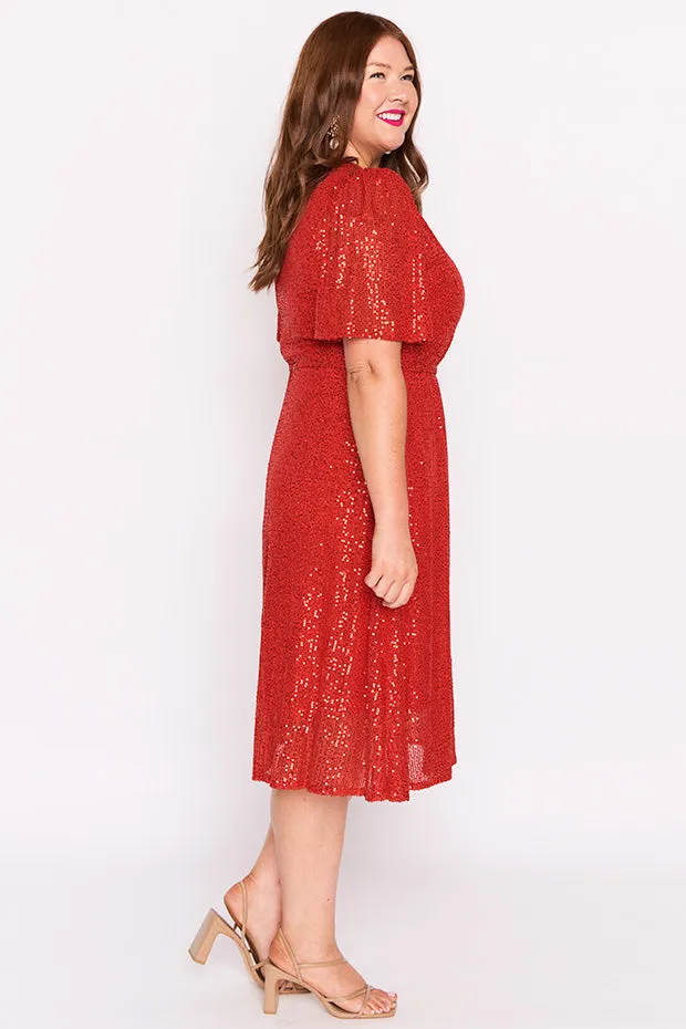 Tinsley Red Sequins Dress