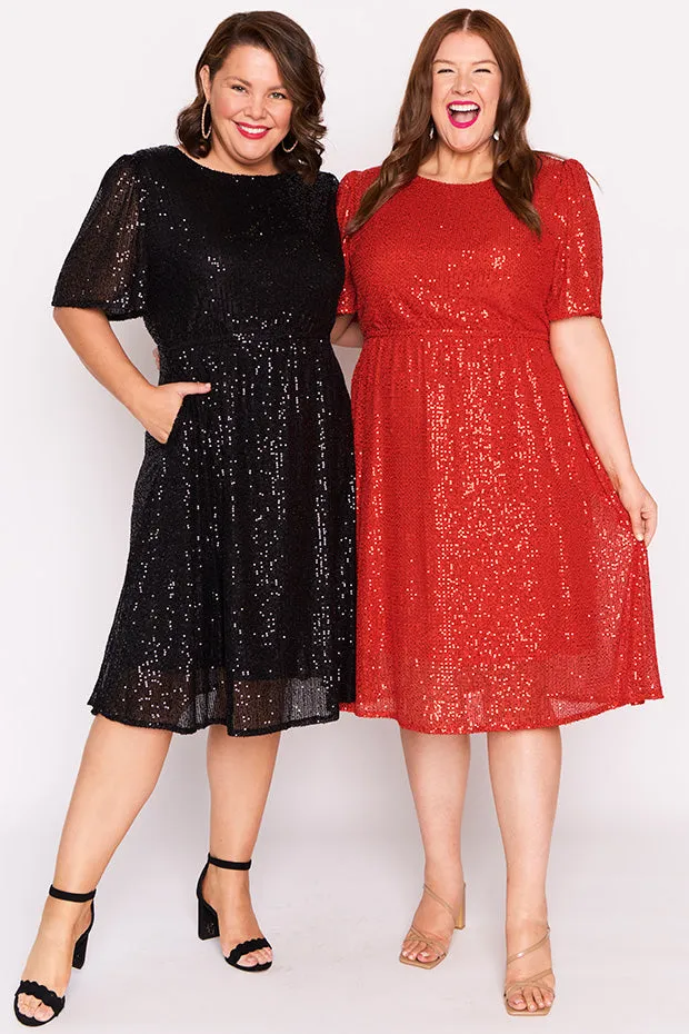 Tinsley Red Sequins Dress