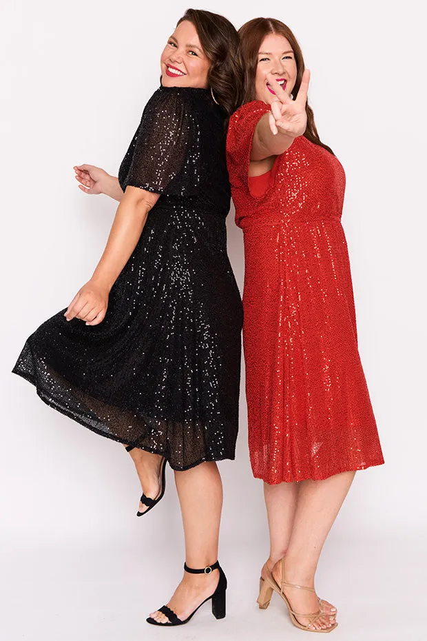 Tinsley Red Sequins Dress