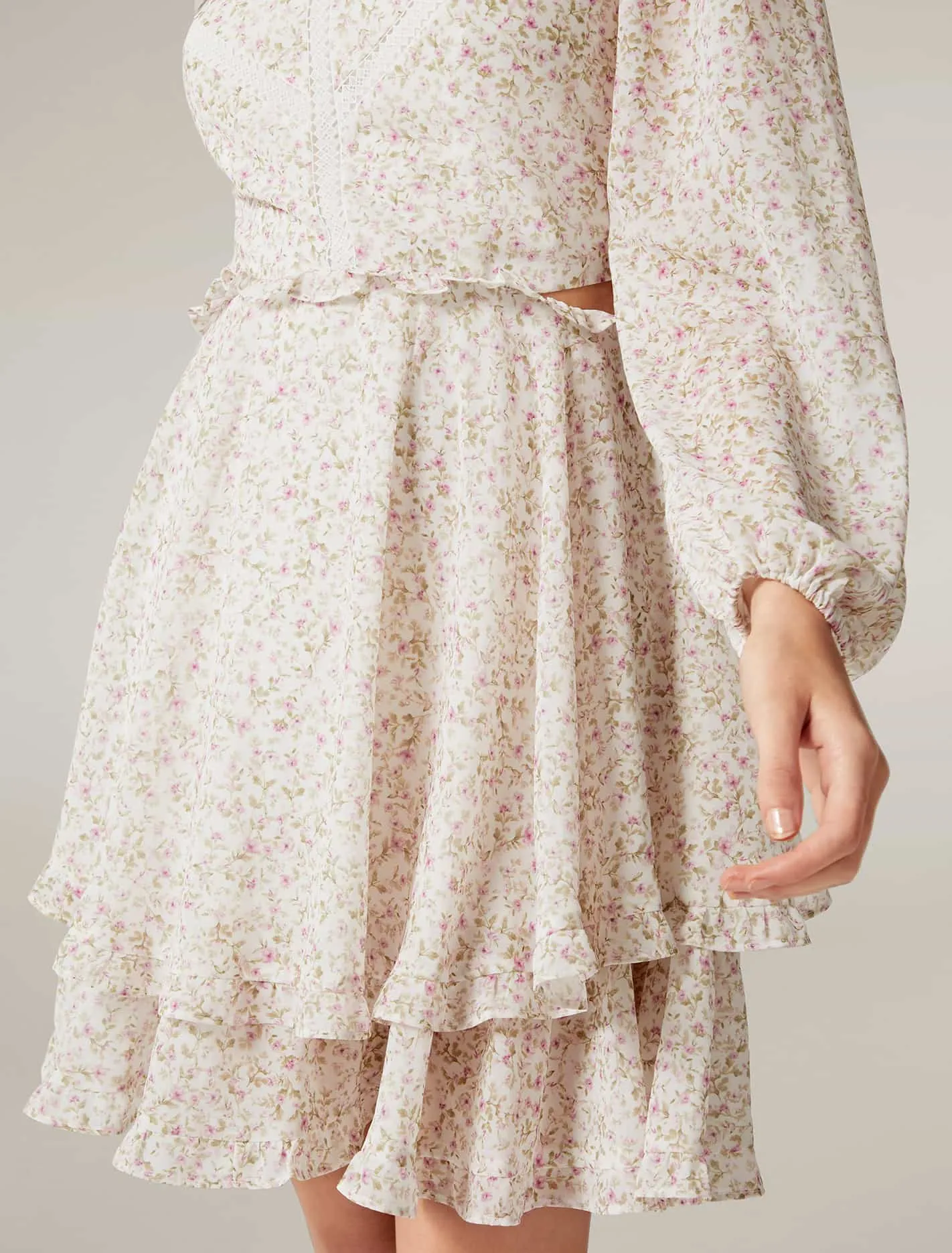 Tululah Trim Spliced Skater Dress