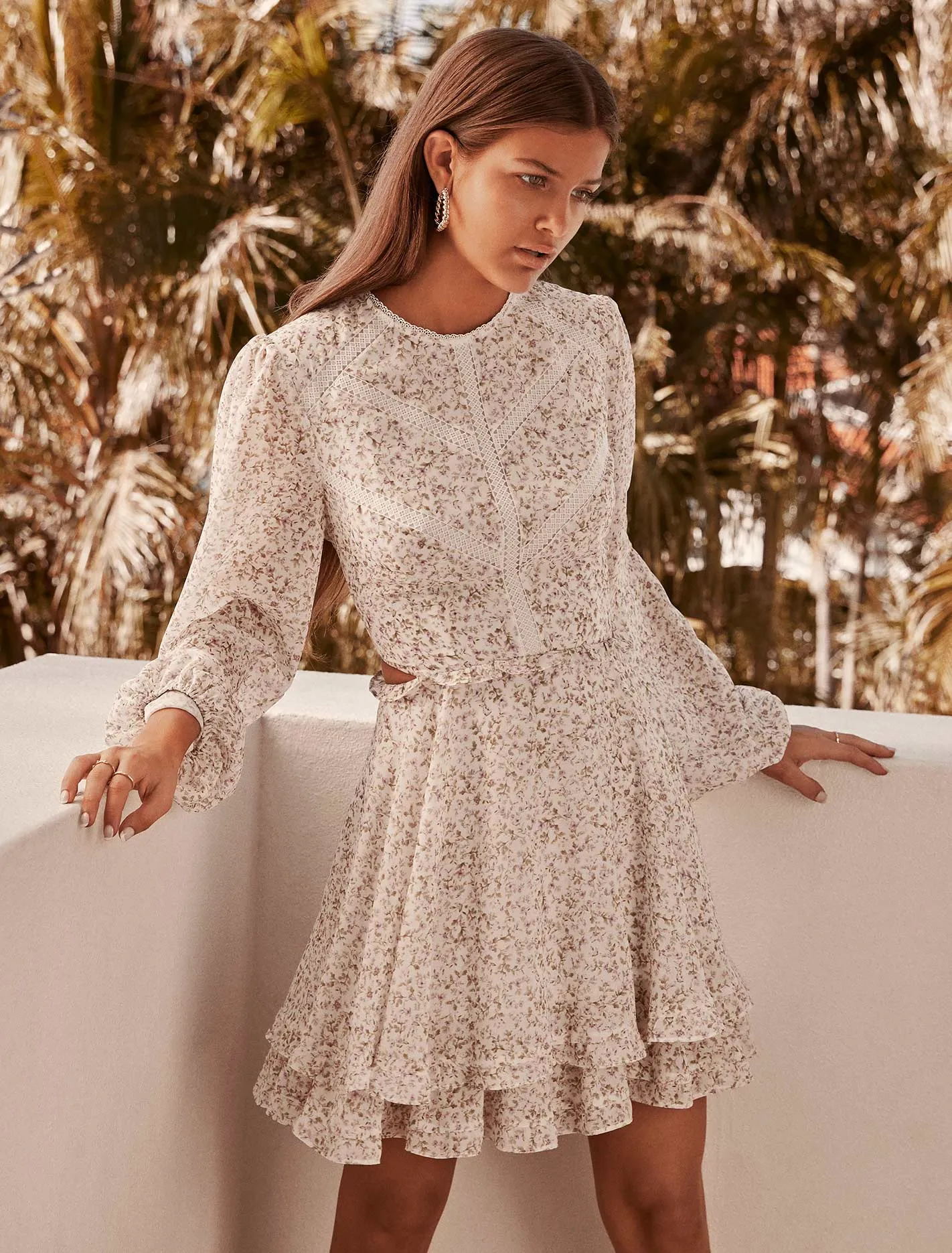Tululah Trim Spliced Skater Dress