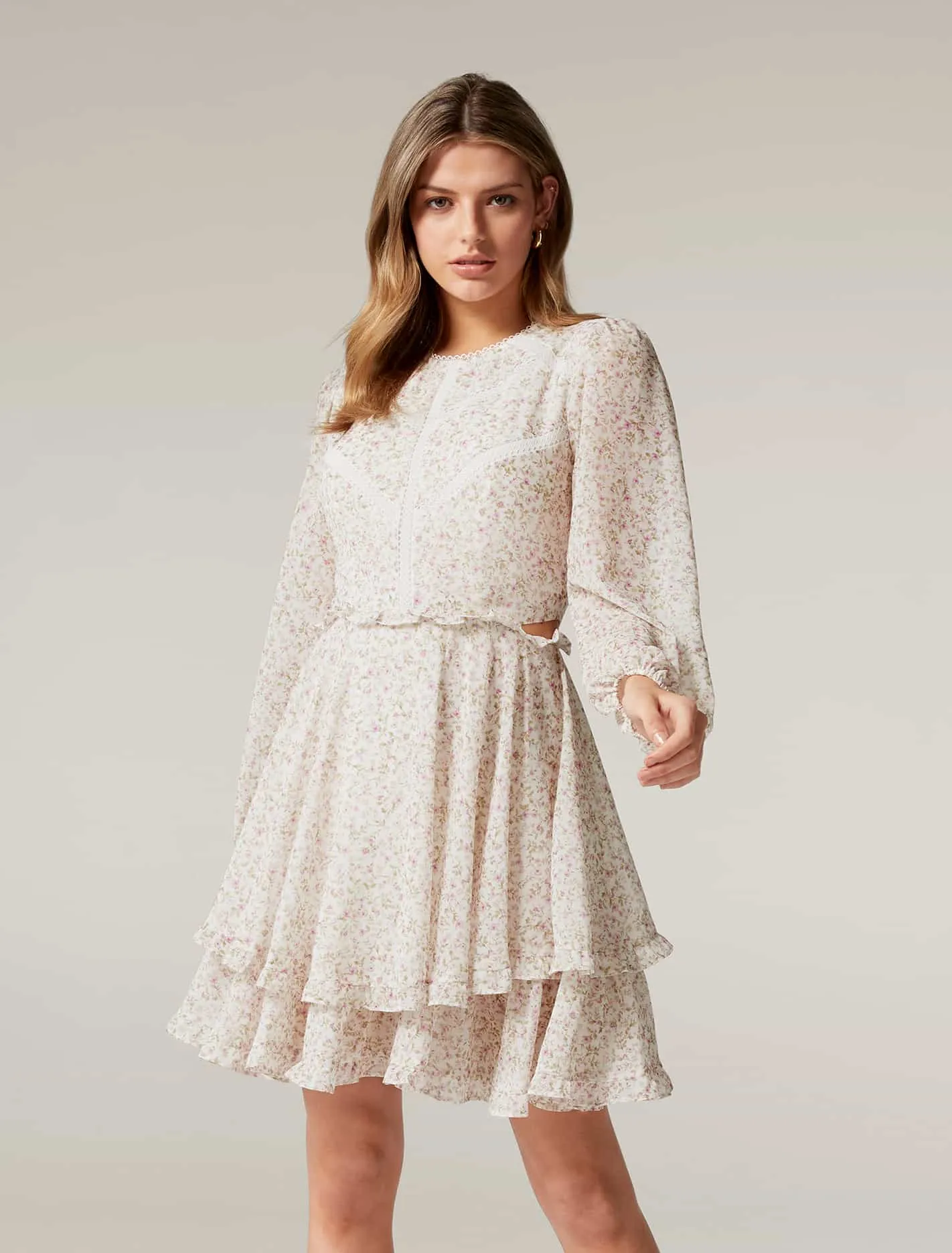 Tululah Trim Spliced Skater Dress