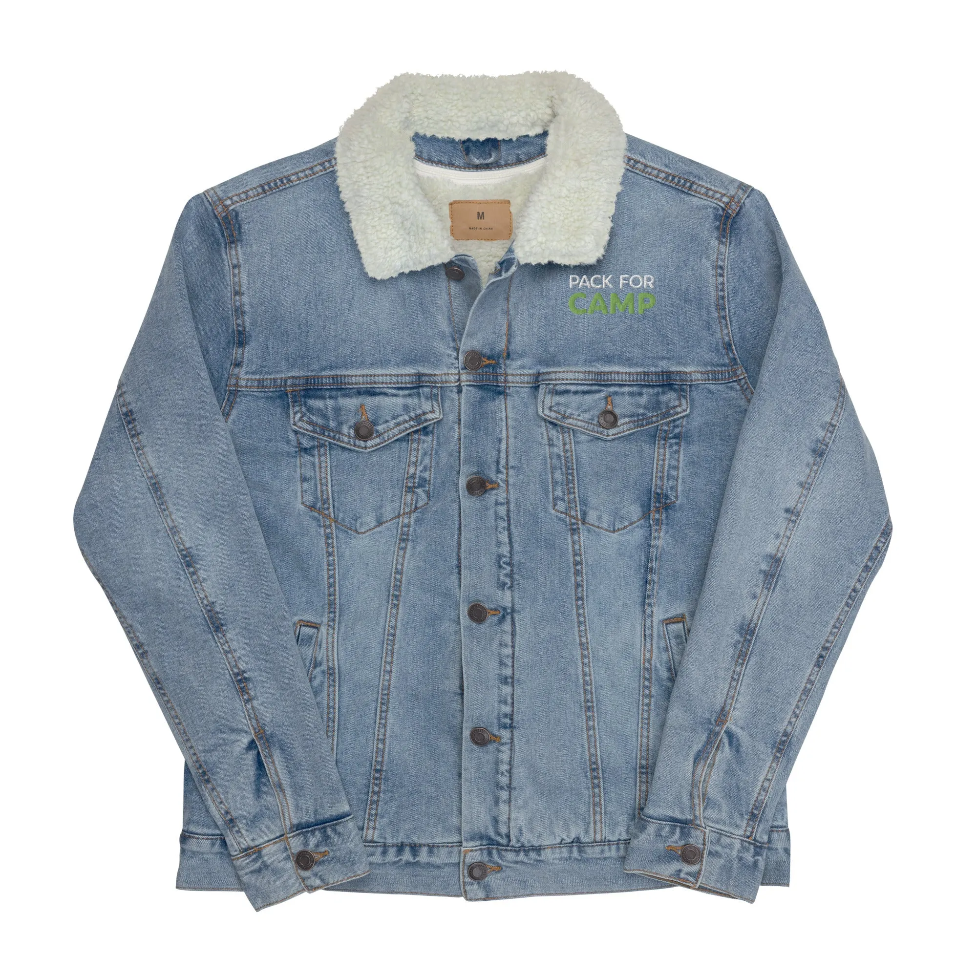 Unisex Denim Sherpa Jacket