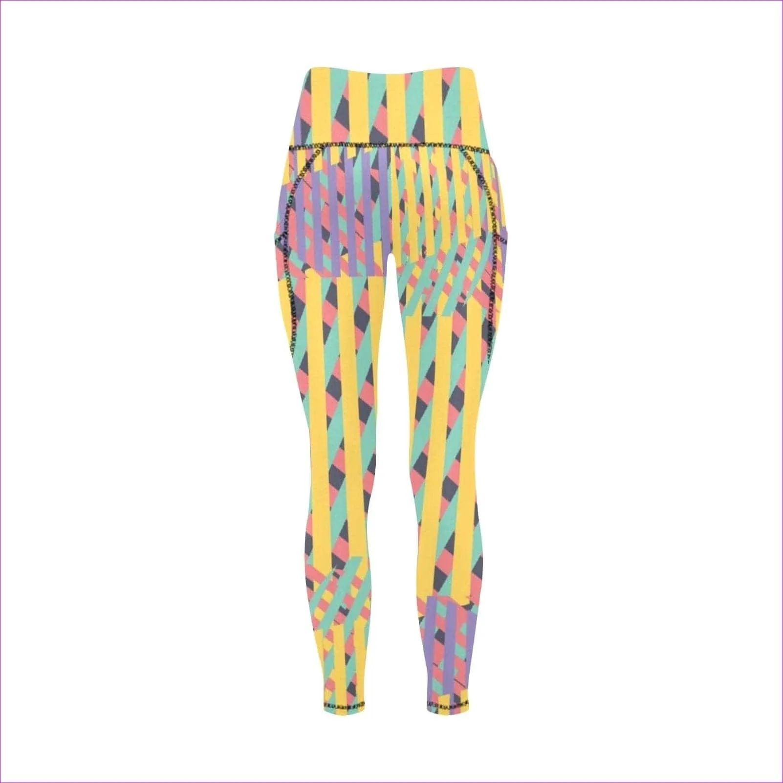 Vivid Weaved High waist Leggings with Pockets