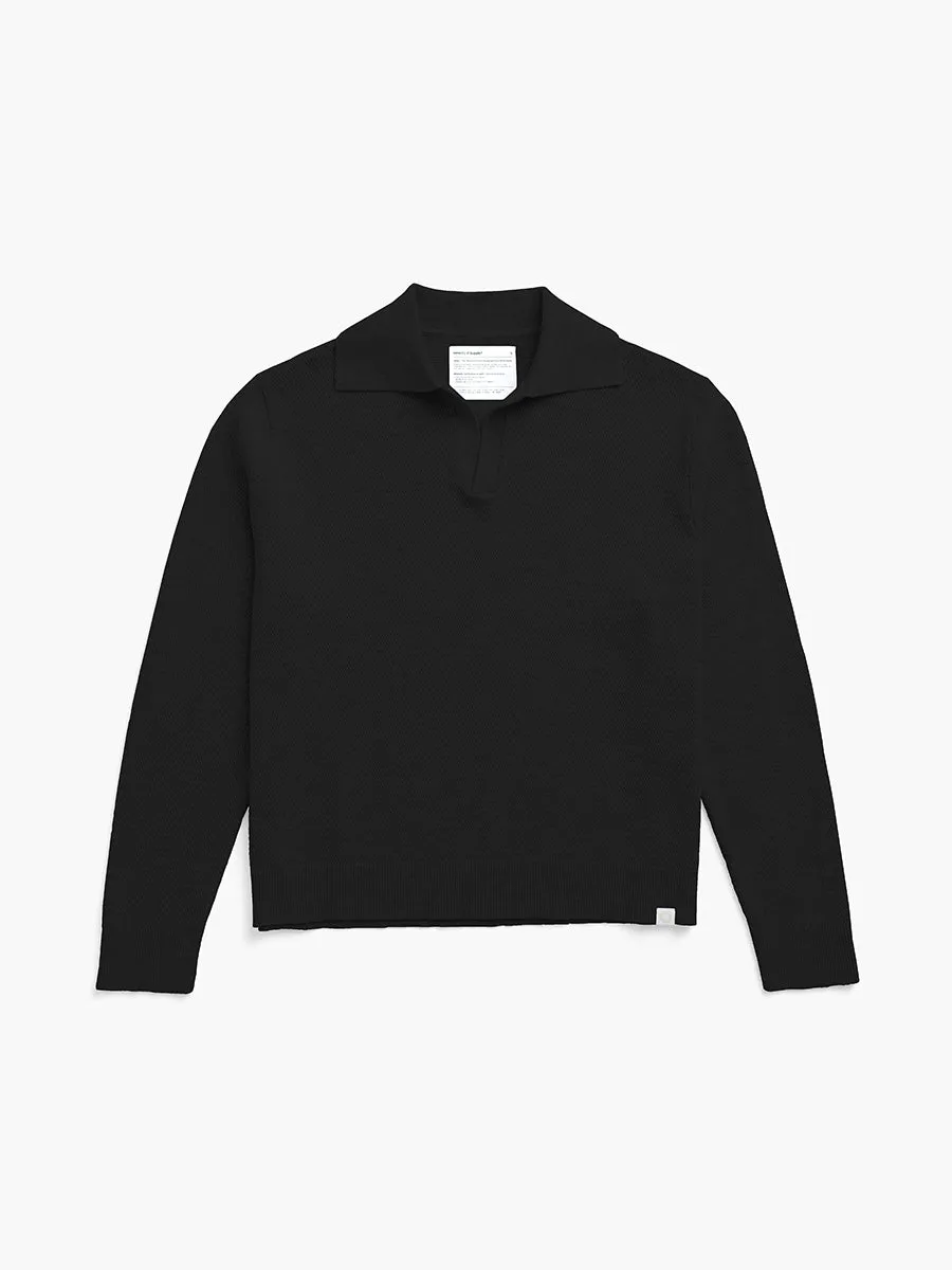 Women's Atlas Polo Sweater - Black